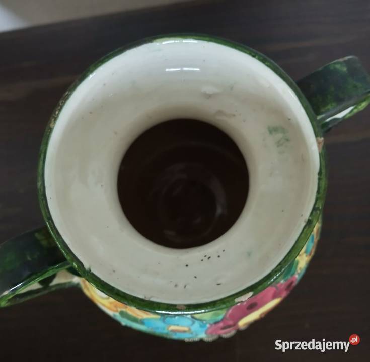 Dzbanek ceramiczny włoski ręczna robota Krotoszyn