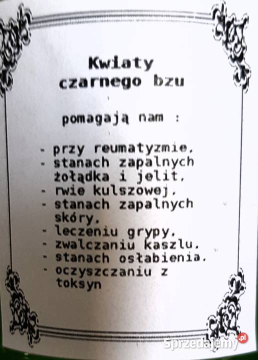 OCET Z KWIATU CZARNEGO BZU Kościelec