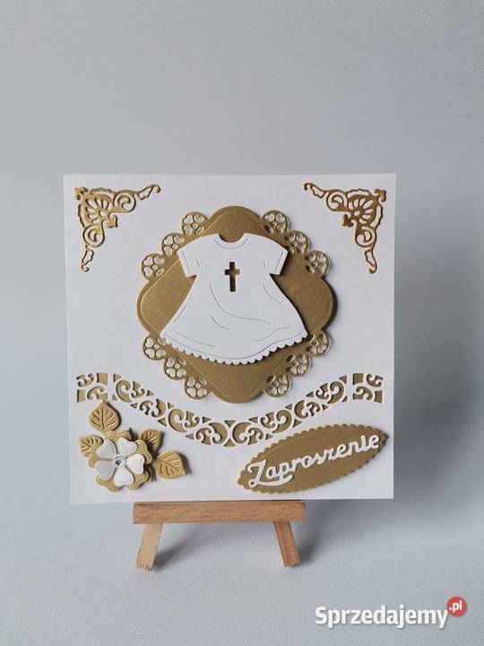 ZAPROSZENIA CHRZEST ŚWIĘTY SZATKA W RAMCE K4 Poznań sprzedam