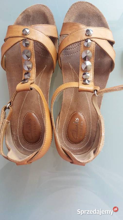 MARKOWE Sandały SKÓRA NATURALNA ZAPINANE NA RZEP skóra Warszawa sprzedam