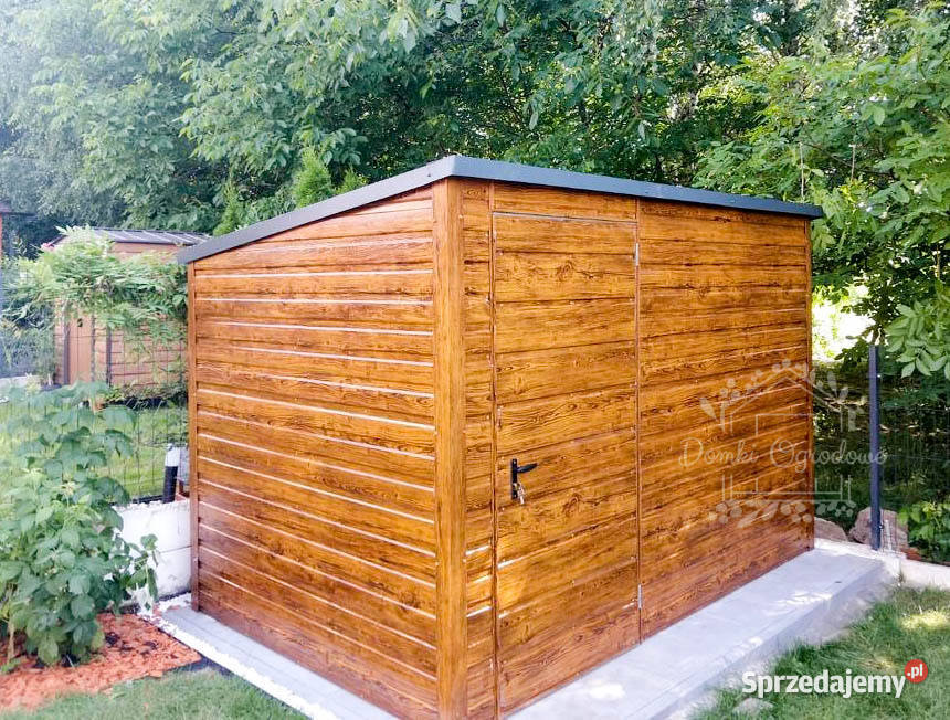SCHOWEK DOMEK OGRODOWY 2m x 15m spad w tył drzwi wielkopolskie Jastrowie