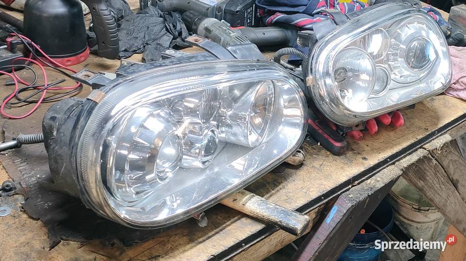 Lampy przednie soczewka VW Golf 4 Lampy przednie małopolskie Jabłonka sprzedam