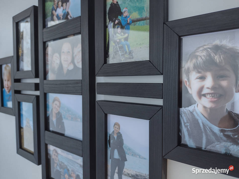 Drewniana Multirama Ramka na 10 zdjęć 10x15 Sosnowiec