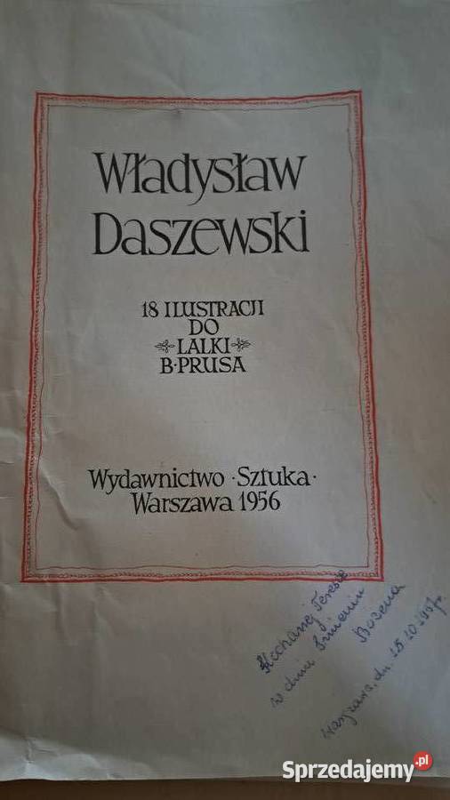 grafiki do Lalki Prusa oryginał ilustracje mazowieckie Warszawa