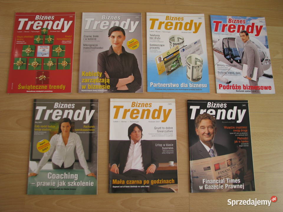 Biznes Trendy magazyn 2005r 2006r i 2007r miesięcznik Brzegi