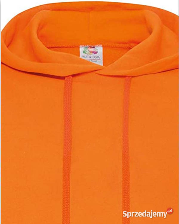 BAWEŁNIANA Bluza z kapturem pomarańczowa FRUIT Fruit of The Loom Warszawa sprzedam