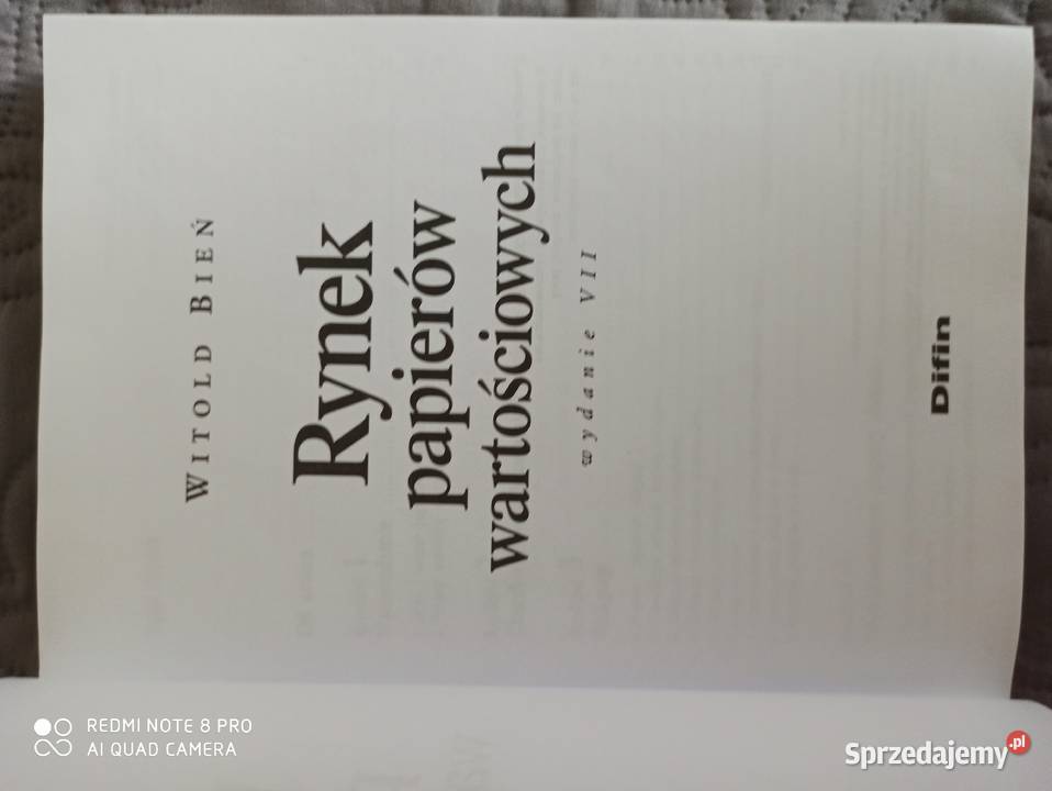 RYNEK PAPIERÓW WARTOŚCIOWYCH WBień Warszawa