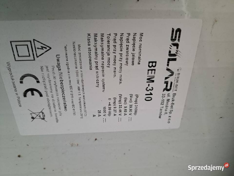 Bruk bet Biedaczów sprzedam