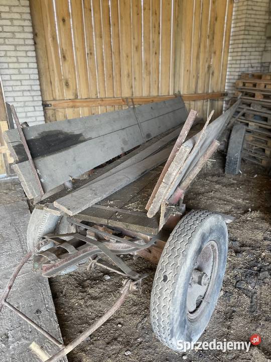 Wóz na stalowej ramie nieuszkodzony Maszyny rolnicze Wierzbica-Kolonia