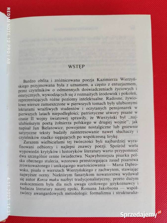 K Wierzyński Wybór poezji Biblioteka Narodowa BN śląskie Katowice sprzedam