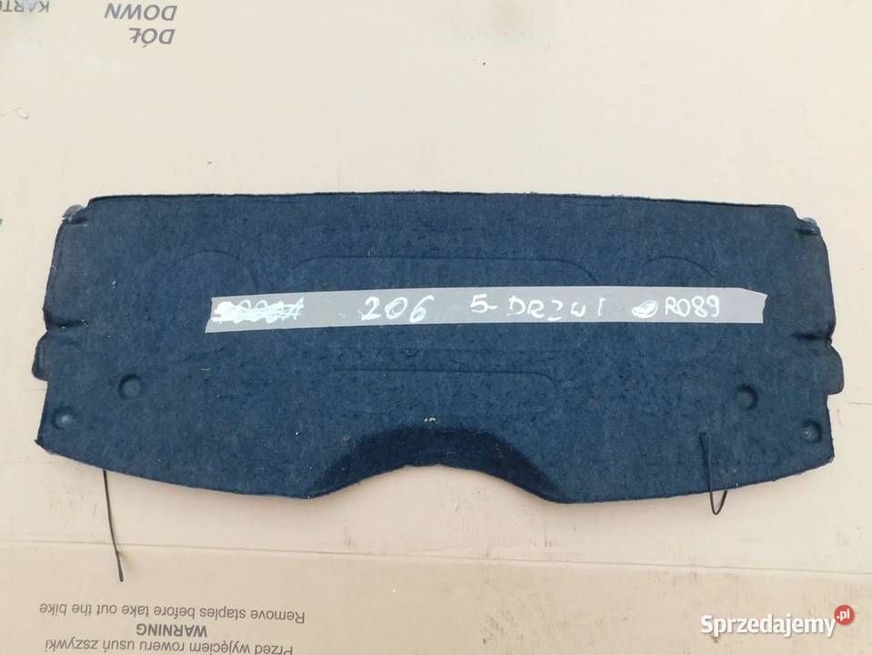 peugeot 206 półka bagażnika R089 WYSYŁKA
