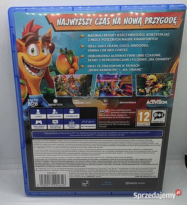 Gra Crash Bandicoot 4 Najwyższy Czas 45 Elbląg