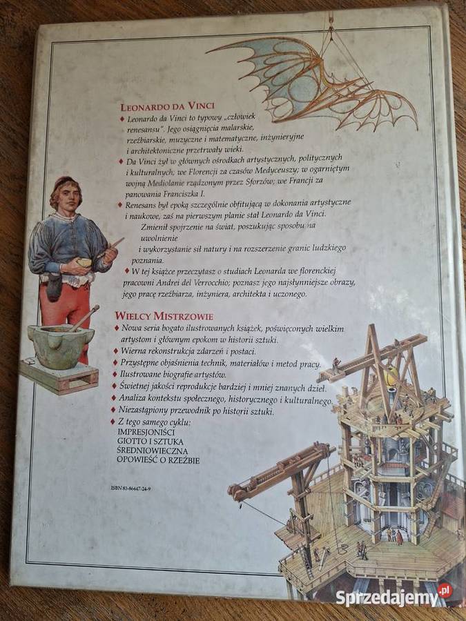 Wielcy Mistrzowie Leonardo da Vinci ISBN 8386447249 małopolskie Kraków