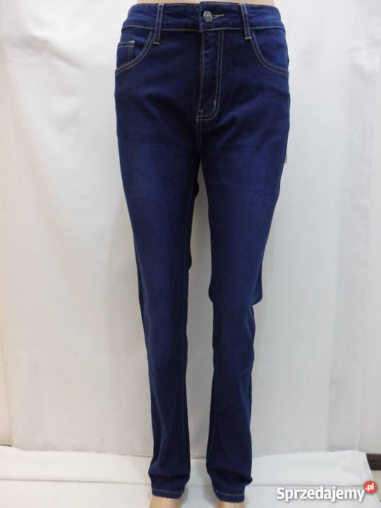 SPODNIE DAMSKIE JEANS ROZMIAR 3848 Dżins  Spodnie wielkopolskie
