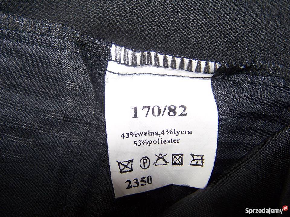 Eleganckie czarne spodnie w kant Eldorado Białystok