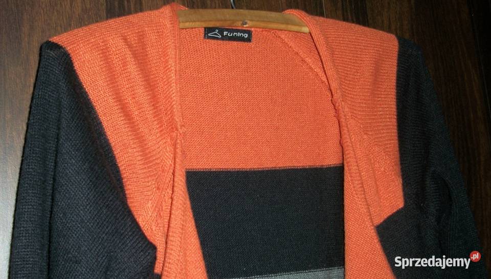 Sweter z acrylu w pasy marki Fuming r 4042 Swetry i golfy wielkopolskie sprzedam