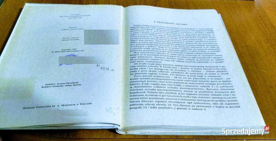 Zasady rachunku prawdopodobieństwa i statystyki