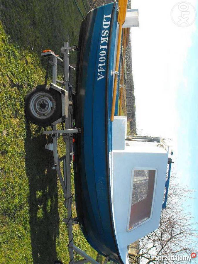 Łódź kabinowamotorowa wędkarska z przyczepą Płock
