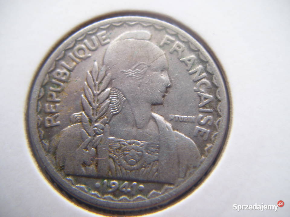 Stare monety 20 centym 1941 Indochiny Francuskie podkarpackie Lesko