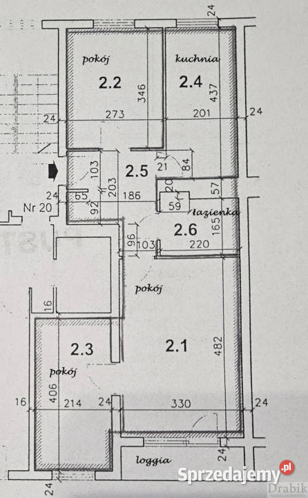 Mieszkanie Kraków 5278m2 3 pokoje