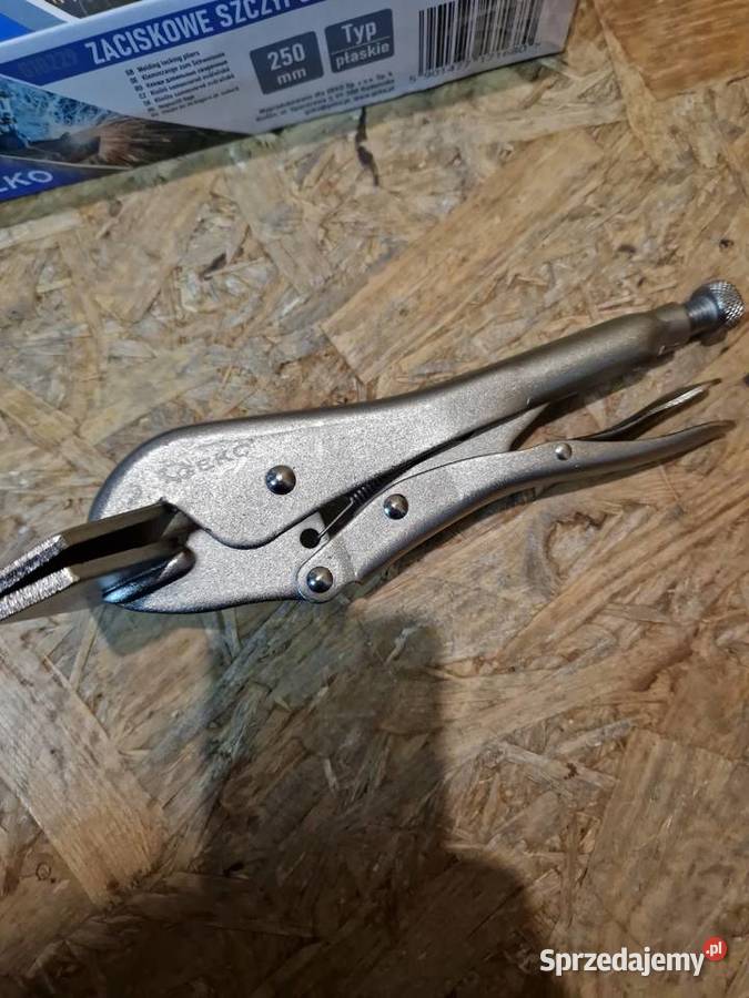 Zaciskowe szczypce spawalnicze 250mm płaskie Głogowa