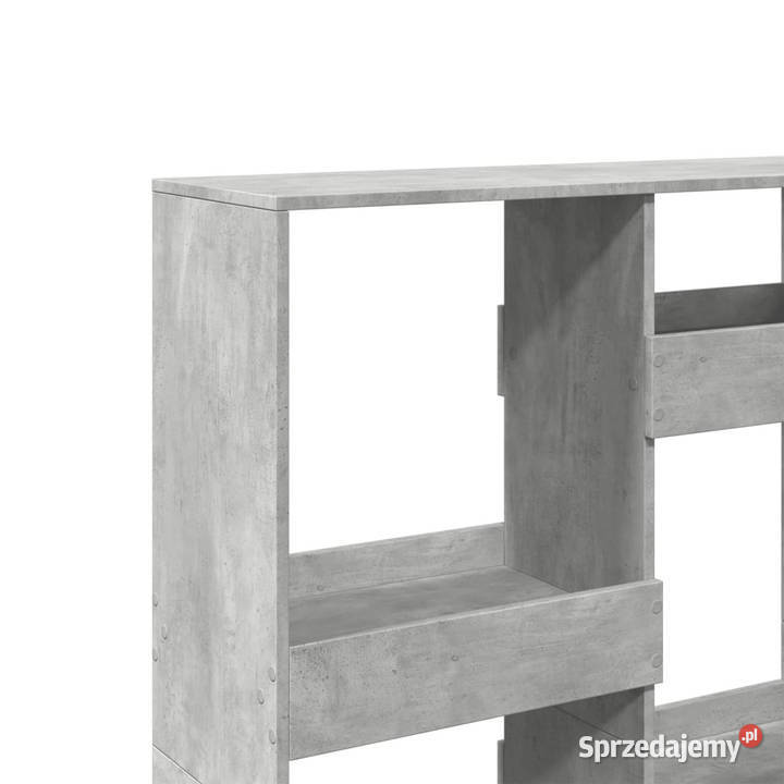 Regał szarość betonu 100x33x135 materiał
