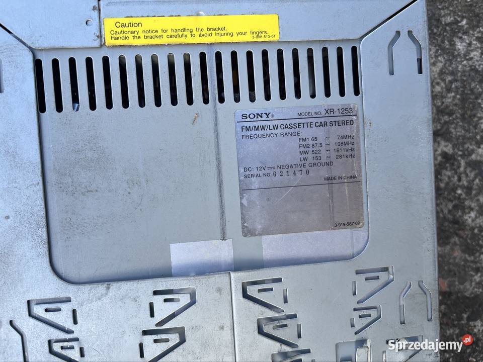 Radio samochodowe klasyk kaseta stare antyk Sony Jarosław