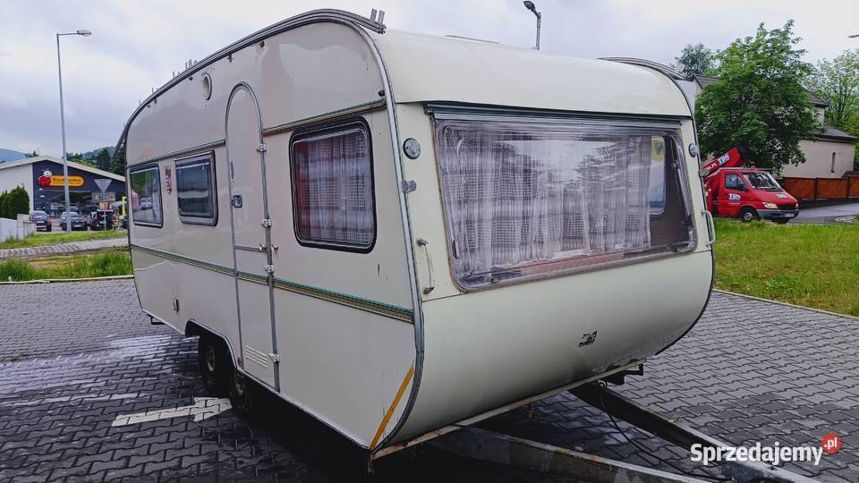 przyczepa kempingowa campingowa kemping DOMEK Kempingowe Międzybrodzie Bialskie