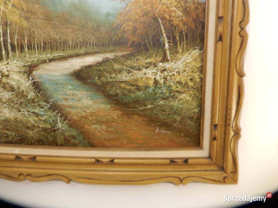 Potężny Obraz Olejny 111x80 Eugene KINGMAN Piła