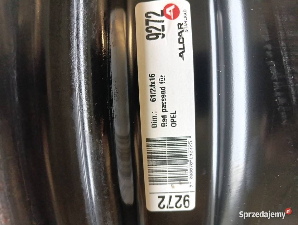 Felgi stalowe Średnica 16" Płock