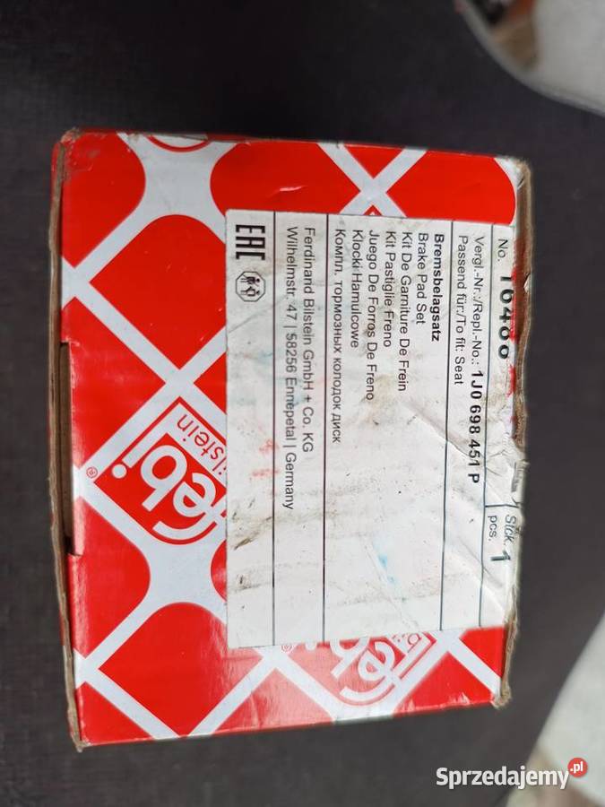 Klocki hamulcowe tył FEBI BILSTEIN 16488 audi a4