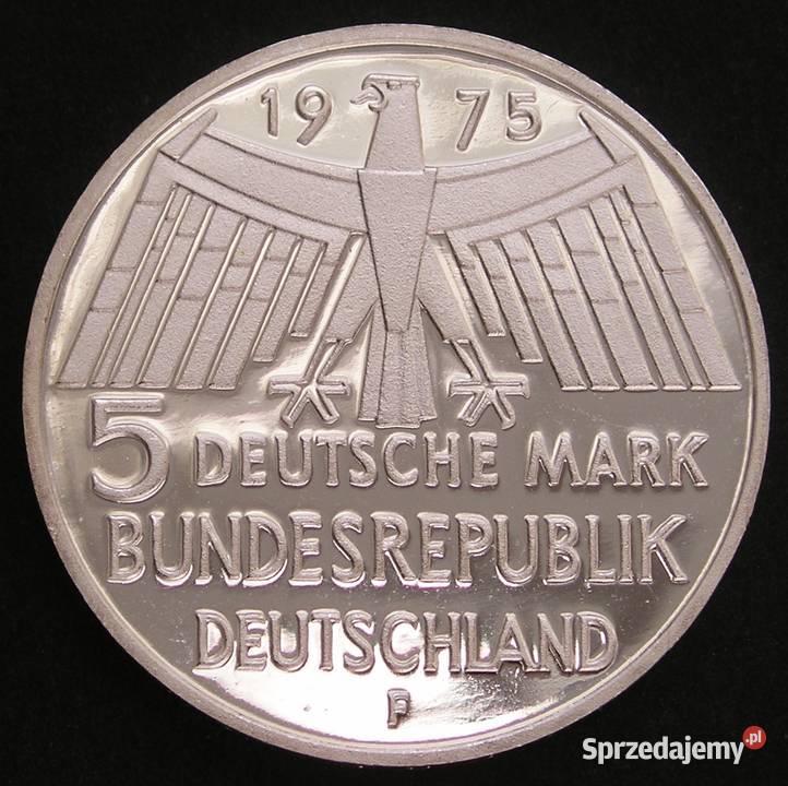 NIEMCY 5 MAREK 1975 Denkmalschutzjahr SREBRO