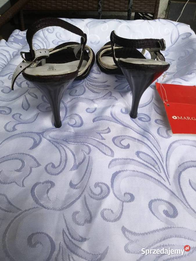Sandałki paski na szpilce nowe lubelskie Lublin