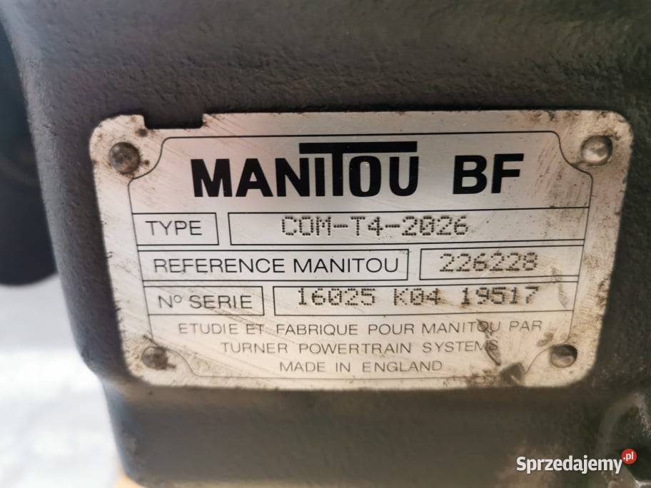 Manitou MLT Przekładnia biegów COMT4 2026 wielkopolskie sprzedam