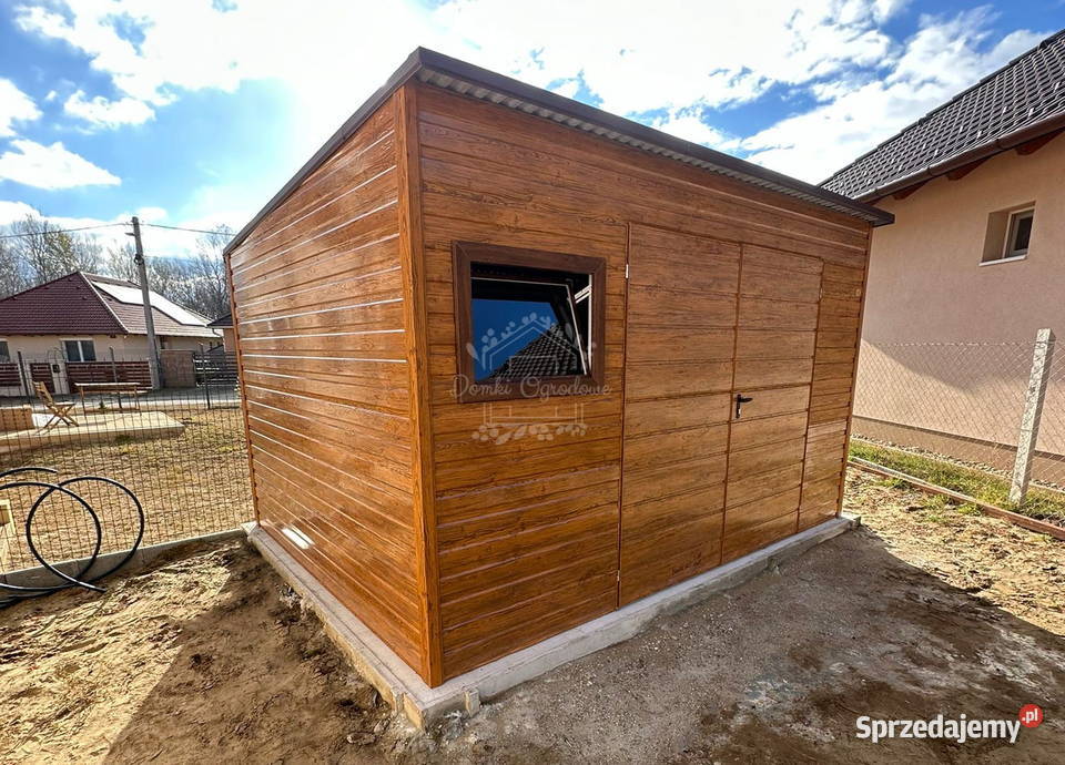 Schowek domek ogrodowy 4x25m okno drewnopodobny Radom