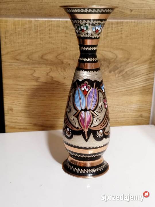 Wazon Minakari miedziany wys17 Dekoracje i ozdoby