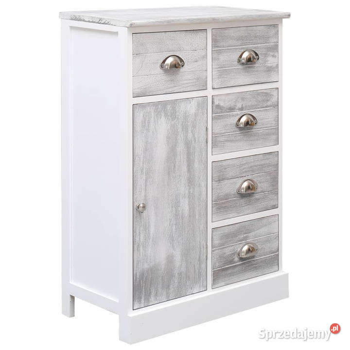 Komoda z 10 szufladami szara 113 x 30 x 79 mazowieckie Warszawa