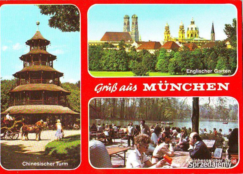Kart pozdrowienia z Monachium kas 1989 Gliwice sprzedam