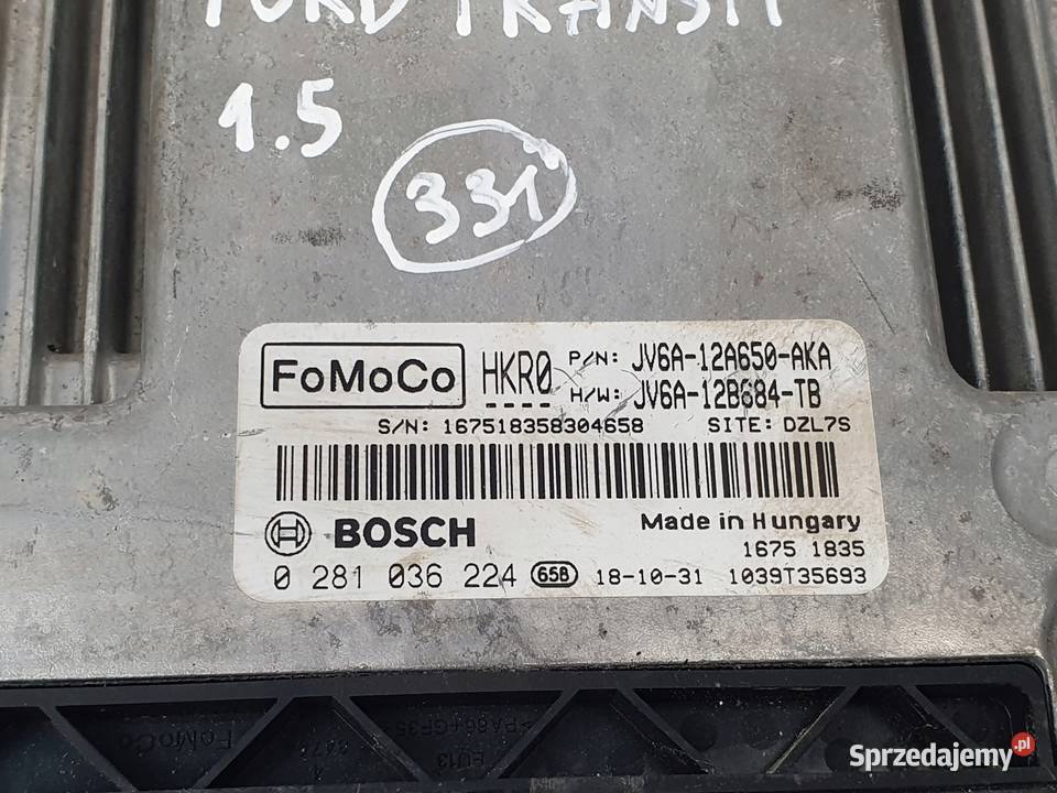 STEROWNIK SILNIKA Ford Transit Connect 15 TDCI