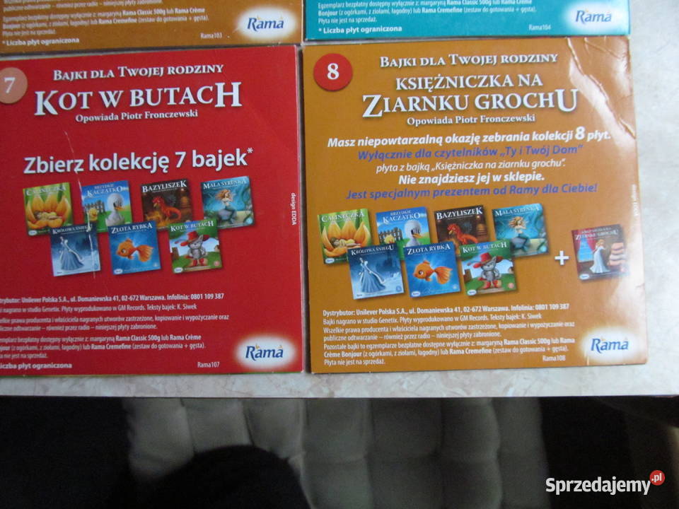 Bajki Twojej rodziny kpl 8 płyt cd Piotr Lublin