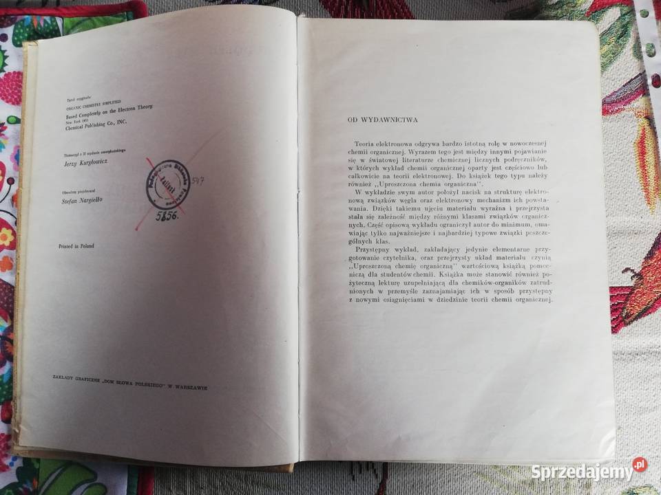 Uproszczona chemia organiczna Rudolfph Macy chemia, biochemia Kraków sprzedam