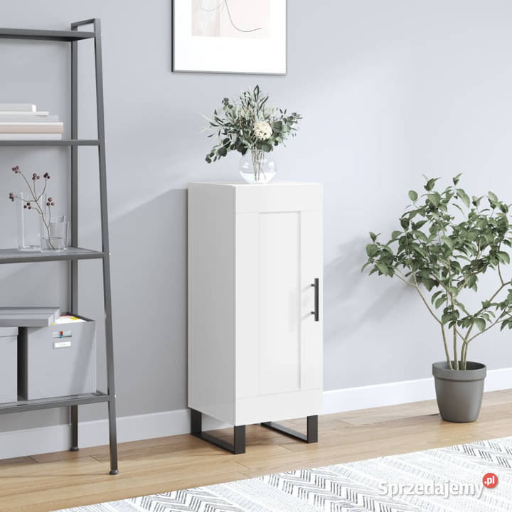 Szafka biała połysk 345x34x90 materiał