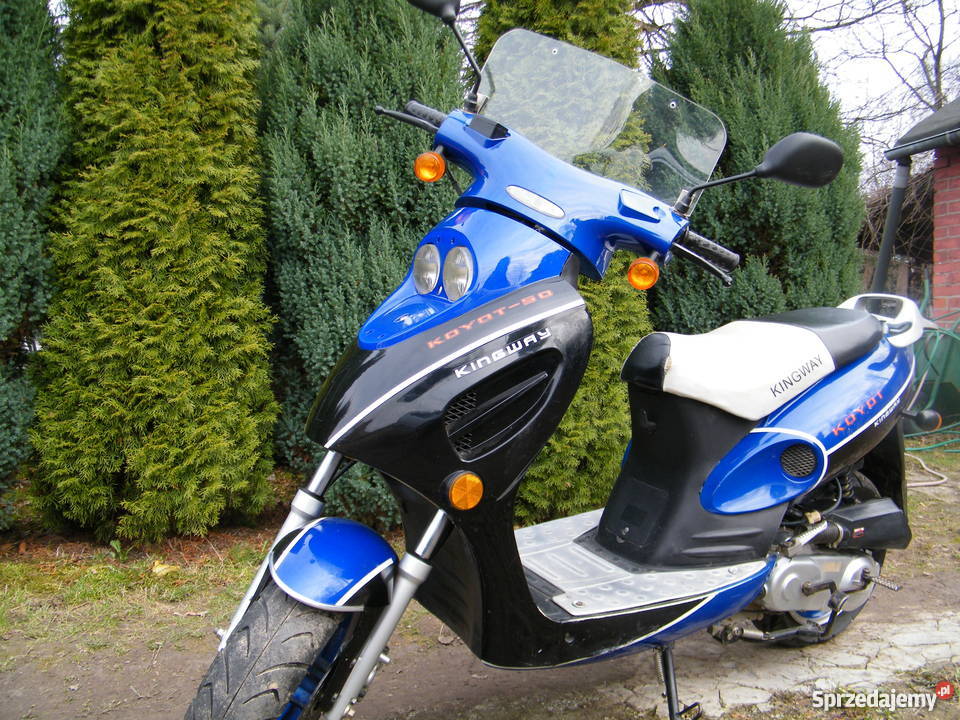 Kingway Koyot Skuter 2008 2 nowe kaski garażowany Wojciechów