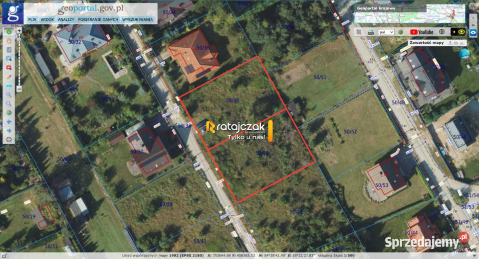 Działka na sprzedaż 849m2 Rekowo Górne Koralowa 399zł/m2