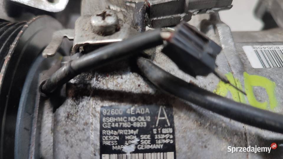 SPRĘŻARKA KOMPRESOR KLIMATYZACJI NISSAN QASHQAI osobowe Włoszczowa