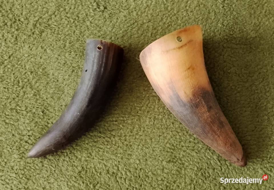 Dwa rogi z Pucka z lat 70 Rękodzieło śląskie