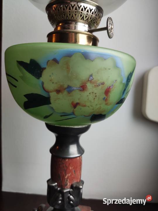 Stara francuska lampa naftowa XIX w 43 Kraków