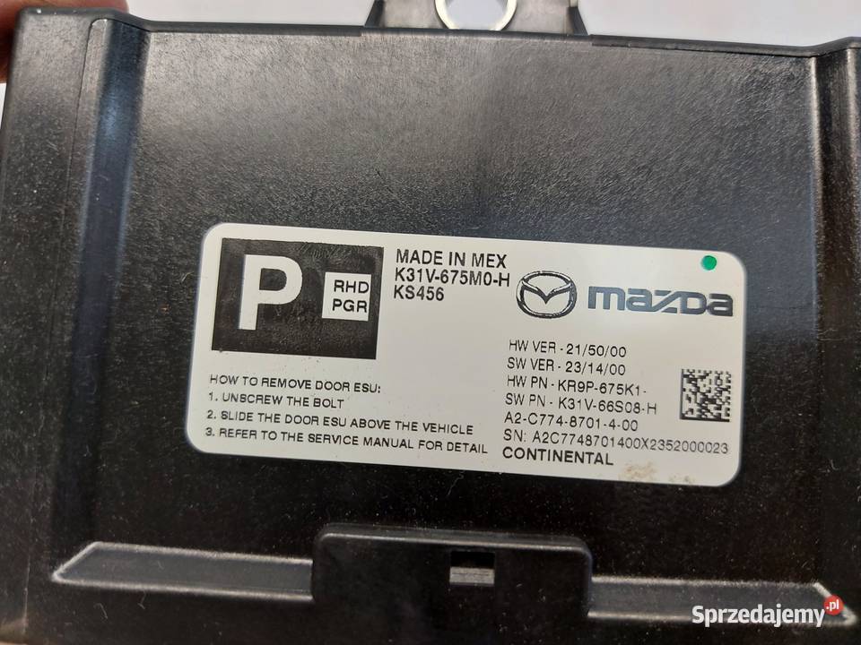 Mazda CX60 2023 sterownik moduł drzwi przód