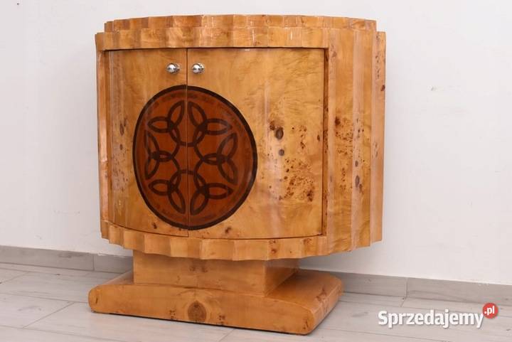 Drewniana Komoda Styl Art Deco Gięte Drewno Komody Kraków