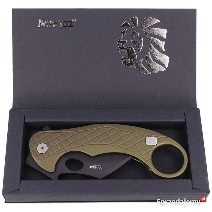 Nóż składany LionSteel LEOne Karambit Green Warszawa